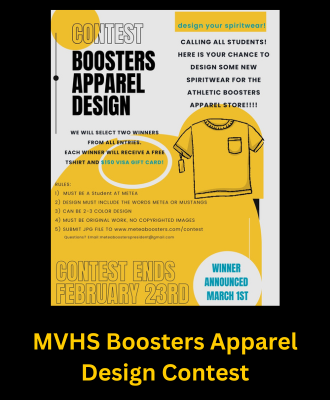  MVHS Booster Apparel Design Contest